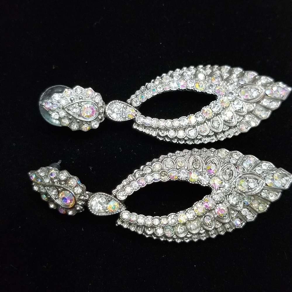 Faux Diamond Dangle Earring Studs